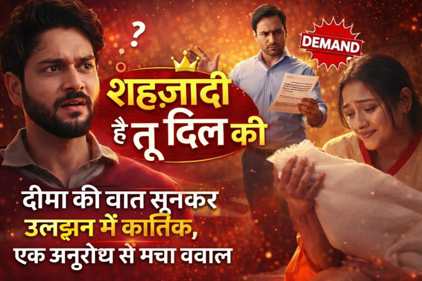 Shehzaadi Hai Tu Dil Ki 29th December 2025 Written Update: दीपा की बात सुनकर उलझन में कार्तिक, एक अनुरोध से मचा बवाल