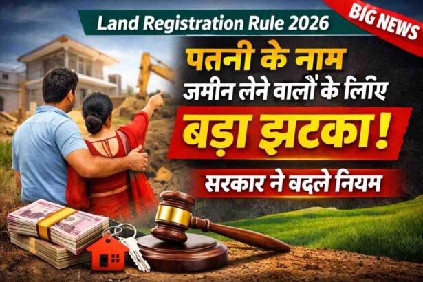 Land Registration Rule 2026: पत्नी के नाम जमीन लेने वालों के लिए बड़ा झटका! सरकार ने बदले नियम