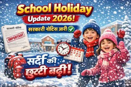 School Holiday Chhutti Update 2026: सरकारी नोटिस जारी! स्कूल-कॉलेजों में सर्दी की छुट्टी बढ़ाने का ऐलान