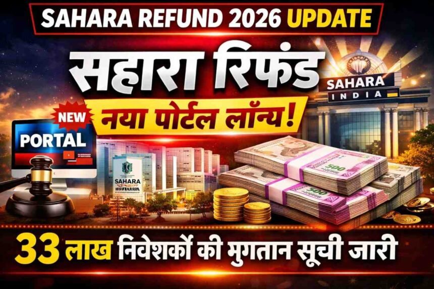 sahara refund 2026 update: सहारा रिफंड नया पोर्टल लॉन्च, 33 लाख निवेशकों की भुगतान सूची हुई जारी