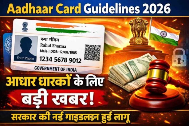 Aadhaar Card Guidelines 2026: आधार धारकों के लिए बड़ी खबर! सरकार की नई गाइडलाइन हुई लागू