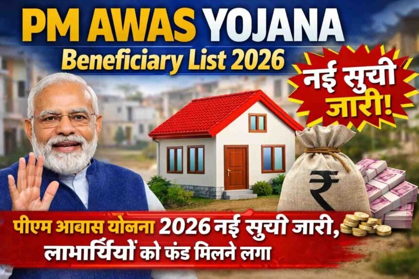 PM Awas Yojana Beneficiary List 2026: पीएम आवास योजना 2026 नई सूची जारी, लाभार्थियों को फंड मिलने लगा